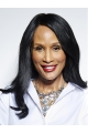 Long 16" Straight Without Bangs Lace Front Synthetic Women Beverly Johnson Wigs