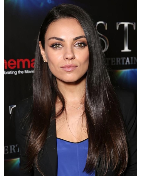  20" Straight Lace Front Long Without Bangs Synthetic Women Mila Kunis Wigs