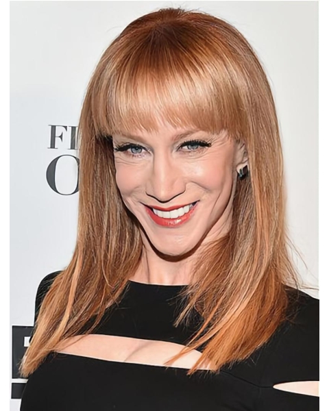 16" Straight Capless Long Synthetic Women Kathy Griffin Wigs