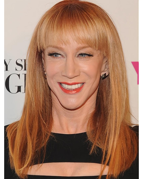 16" Straight Capless Long Synthetic Women Kathy Griffin Wigs