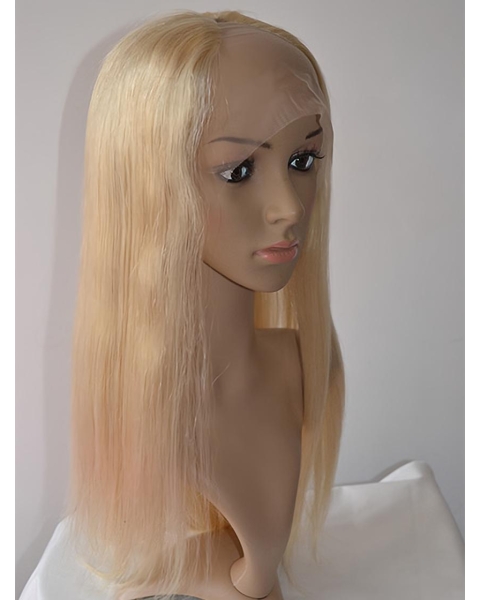 20'' Straight Cosy Blonde Lace Front Long U Part  Remy Hair Wig Women Wigs