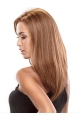 20'' Impressive Monofilament Straight Without Bangs Long Full Lace 100% Remy Human Hair Wigs For Cancer