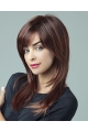 Elegant Layered Synthetic Capless Blonde Straight With Bangs Long Women Wigs