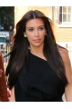 20''  Black Straight Without Bangs Wholesome Capless Long Remy Human Hair Women Kim Kardashian Wigs