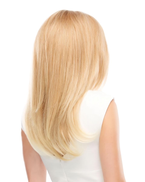 Beautiful Blonde 100% Hand-Tied Monofilament Remy Human Hair Wigs For Cancer