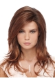 18'' Easy Srtaight Monofilament Lace Front Auburn  Long Glueless Synthetic Women Wigs