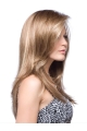 Designed Blonde Straight Wigs Capless Long Synthetic Women Wigs For Cancer