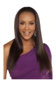 Best Brown Straight Without Bangs Capless Long Human Hair Wigs & Half Wigs