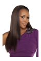 Best Brown Straight Without Bangs Capless Long Human Hair Wigs & Half Wigs