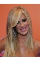 16'' Popular Blonde Straight Lace Front Long Humman Women Kim Zolciak Wigs