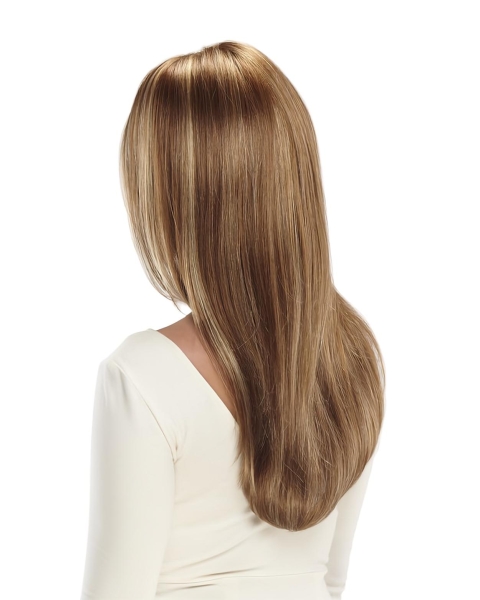 Monofilament Lace Front Straight Without Bangs Synthetic Sleek Long Women Wigs