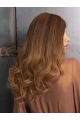 18'' Wavy Without Bangs Monofilament Lace Front Ombre/2 Tone  Quality Long Human Hair Women Wigs