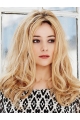 Long Wavy Without Bangs Lace Front Ombre/2 tone  Long Real Human Hair Women Wig