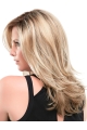 Wavy 16" Blonde Layered Monofilament Lace Front Synthetic Long Women Wigs