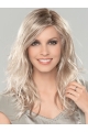 Platinum Blonde 16" Without Bangs Long Amazing Monofilament Wigs