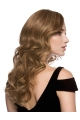 Affordable Wavy Without Bangs 100% Hand-Tied Monofilament Remy Human Hair Long Women Wigs