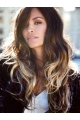 20'' Wavy Layered Ombre/2 Tone 100% Hand-Tied Synthetic Women Wigs