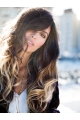 20'' Wavy Layered Ombre/2 Tone 100% Hand-Tied Synthetic Women Wigs