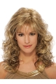 Modern Blonde Wavy With Bangs Capless Long Classic Synthetic Women Wigs