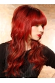 20'' Wavy With Neat Bangs  Capless Human Hair Wigs