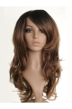 24'' Nice Brown Wavy Capless Long Synthetic Women Celebrity Wigs