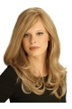 Fashionable Blonde Wavy 100% Hand-Tied Monofilament Remy Human Hair  Long Women Wigs