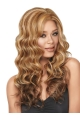 22'' Easy Blonde Wavy Without Bangs Capless Long Synthetic Women Wigs