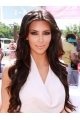 24'' Wavy Without Bagns Lace Front Synthetic Kim Kardashian Pretty Wigs 