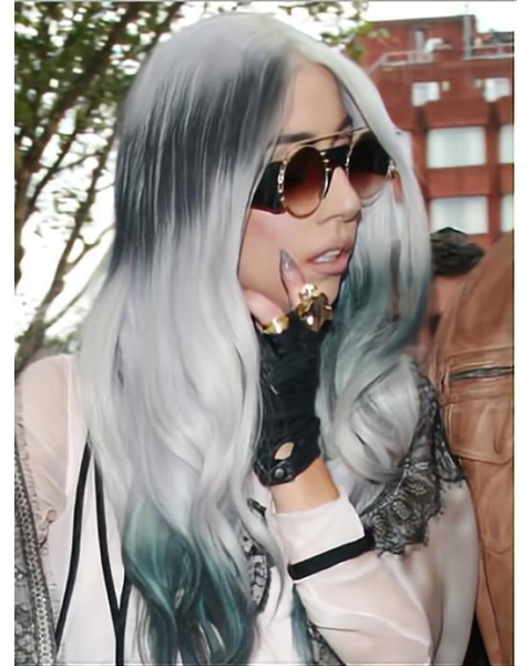 Fantastic Long Wavy Amazing Grey Wigs