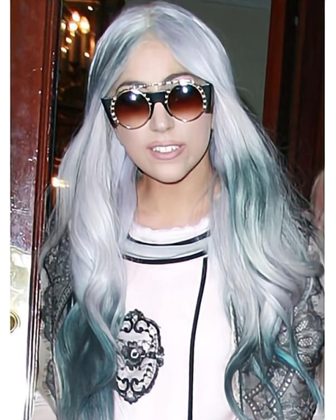 Fantastic Long Wavy Amazing Grey Wigs