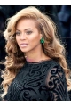 Beyonce Knowles Breathtaking 100% Human Hair Long Wavy Lace Front Wig about 22 Inches