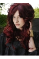 New Arrival Dark Red 18 Inches Wavy Lace Front Wigs