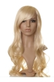 Faddish Blonde Wavy Long Synthetic Wigs