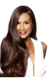 Beverly Johnson Flowing and Flowery Long Wavy Lace Human Hair Wig