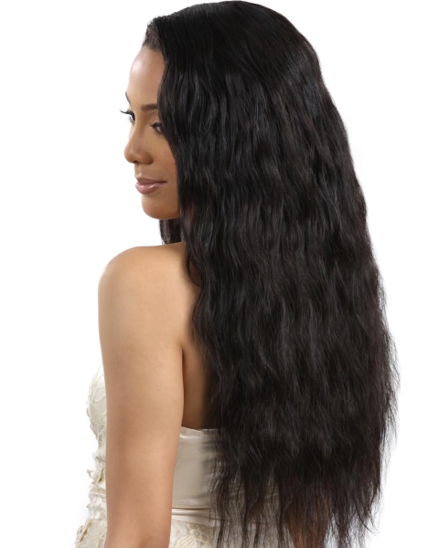 Affordable Black Wavy Long Capless Popular Wigs