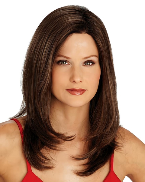 Brown Wavy Synthetic Hairstyles Long Wigs