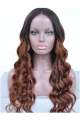 24" Long Wavy Full Lace Wigs Ombre African American Wigs