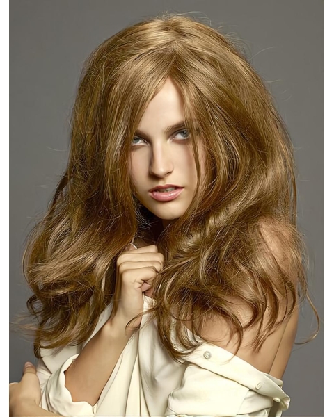 Amazing Blonde Long Wavy Layered High Quality Wigs