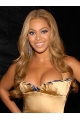 Beyonce Knowles Elegant 100% Indian Human Hair Full Lace Long Wavy Wig about 22 Inches