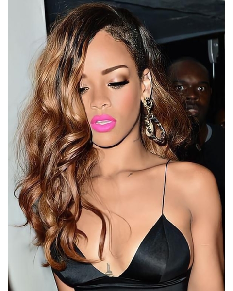 Rihanna Notable Long Layered Body Wave lace human hair wig 22 inches