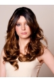 Trendy Brown Wavy Long Celebrity Wigs