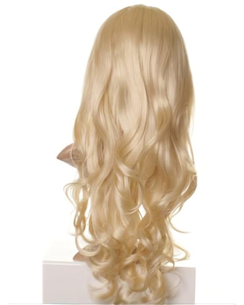 Durable Blonde Wavy Long Celebrity Wigs