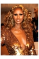 Iman Fashion Stylish Natural Long Wavy Lace Front Wig Synthetic Hair Wigs