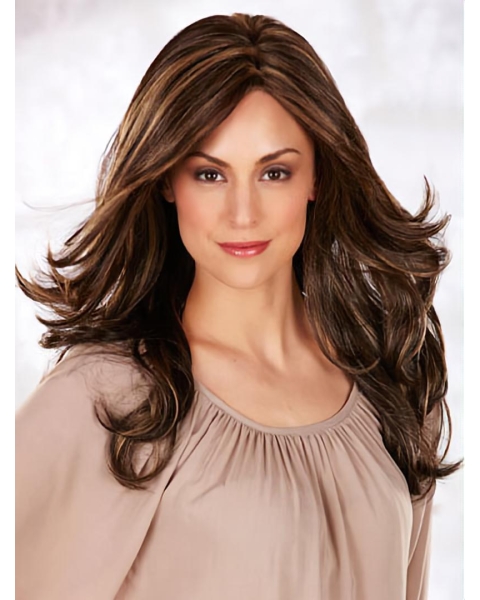 Monofilament Wavy Synthetic Convenient Long Wigs