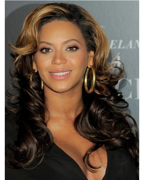 Mature Curly Beyonce 20Inches Indian Remy Hair Lace Wig