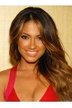 24 Inches Wavy Lace Front Brown 100% Indian Remy Hair Ombre Wigs