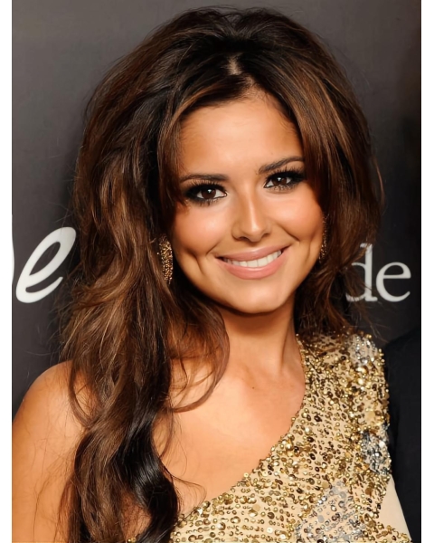 Fantastic Long Wavy Auburn Layered Cheryl Cole Inspired Wigs