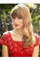 New Design Long Wavy Blonde With Bangs Taylor Swift Inspired Wigs