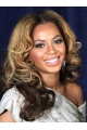 Beyonce Knowles Mature and Genial 100% Human Hair Long Wavy Lace Front Wig about 16 Inches