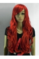 24 Inches Long Wavy Capless Synthetic Red Wigs